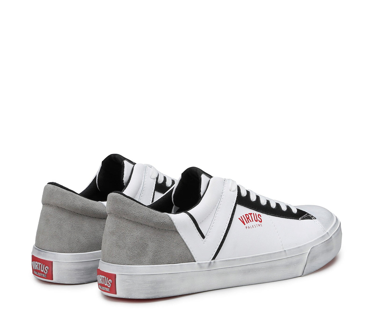 Rubby Low Leather/Suede white/Grey