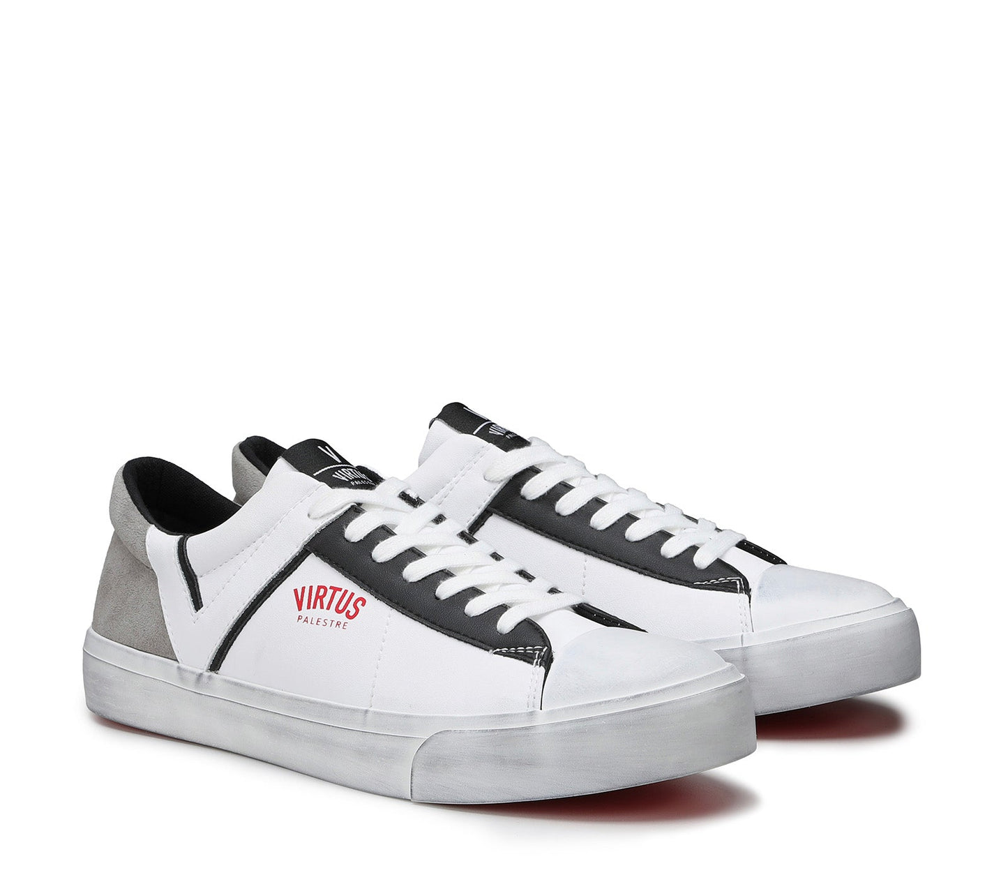 Rubby Low Leather/Suede white/Grey