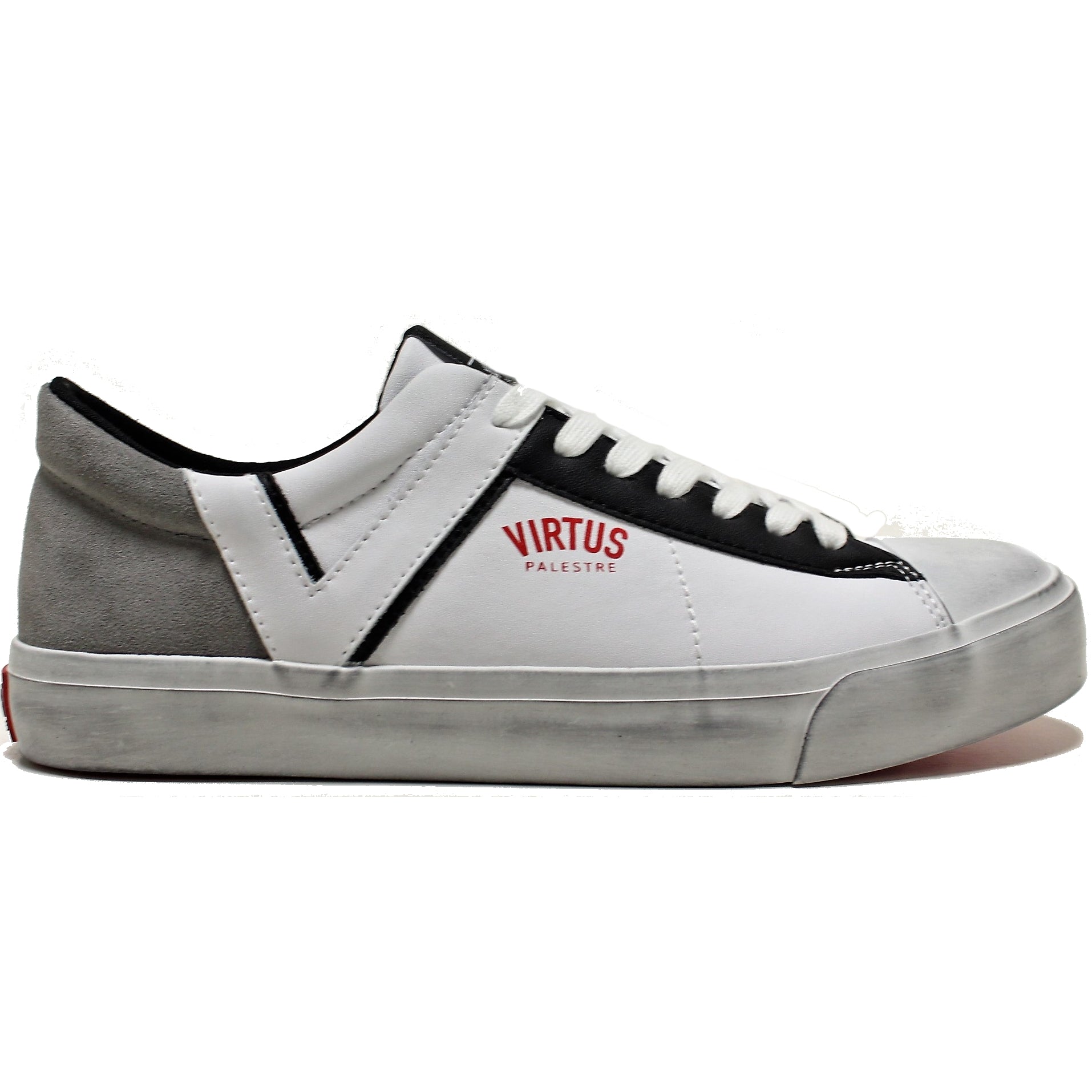 ﻿VIRTUS PALESTRE Rubby Low Leather/Suede white/Grey